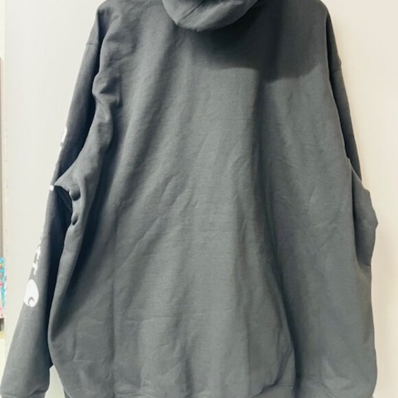 Carhartt Loose Fit Midweight Logo Sleeve Graphic Hoodie in Black, Size 4XL TALL - Picture 4 of 5